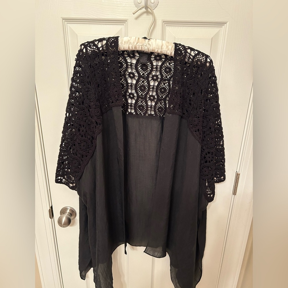 Elegant Steve Madden Black Lace Women's Top